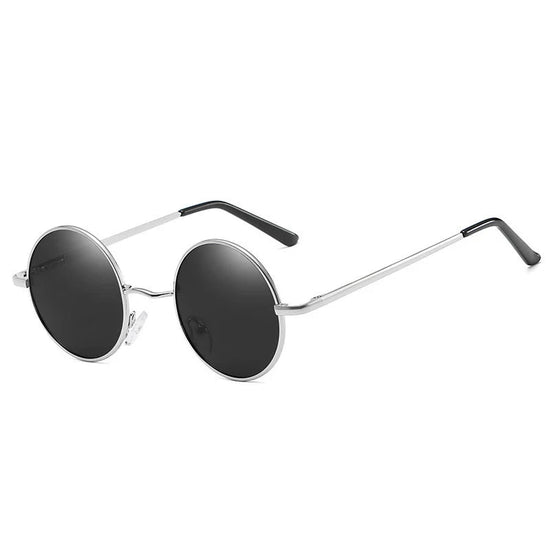 Retro Polarized Round Metal Frame Sunglasses Unisex