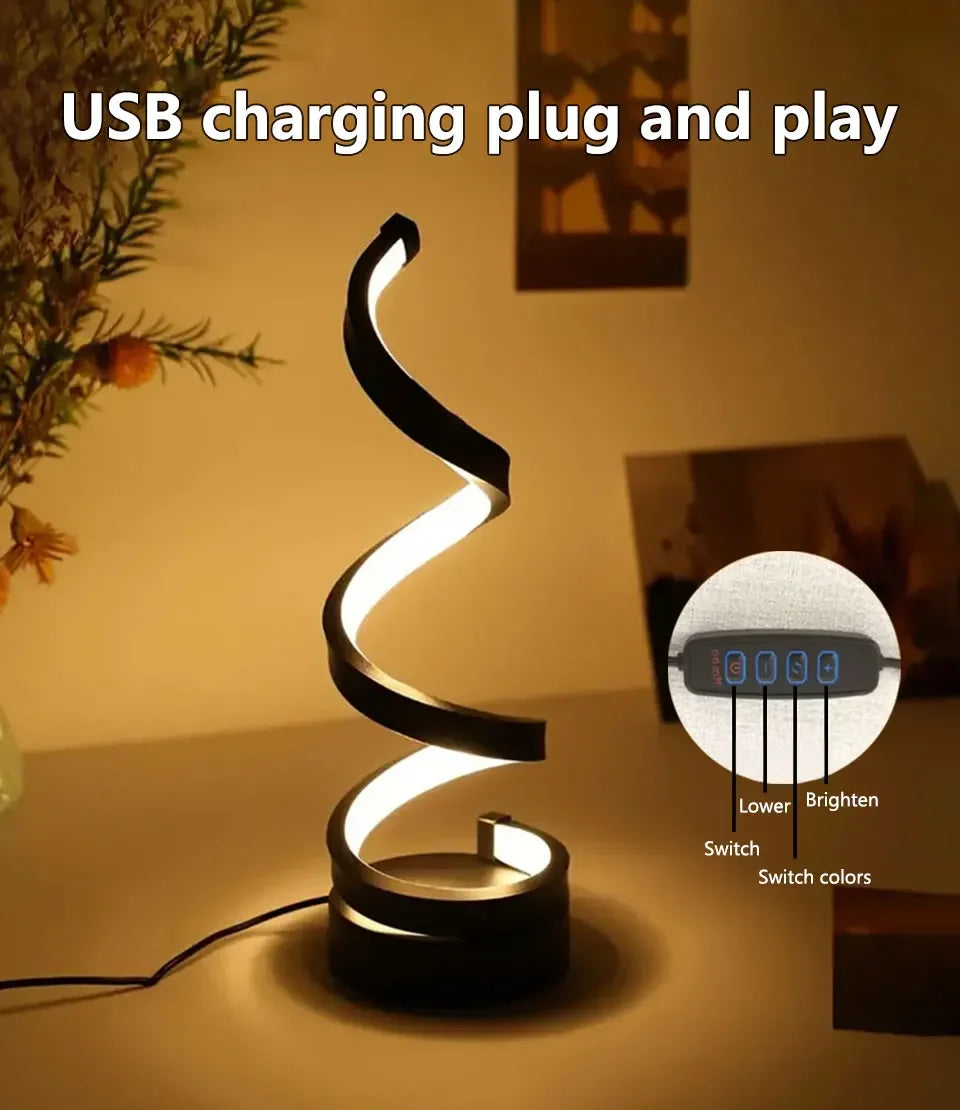 Spiral Night Lamp | LED Night Lamp | shop71