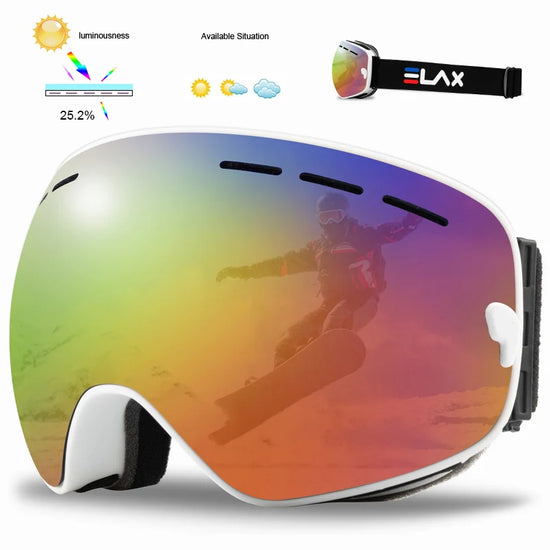 Double Layers Anti-Fog Ski Goggles