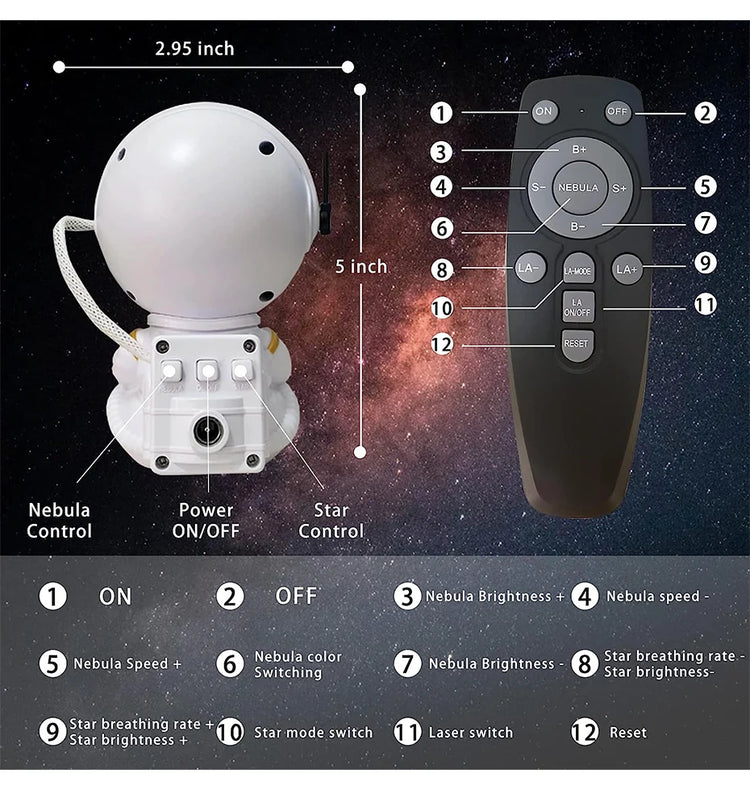 Astronaut Projector Lamp | Galaxy Astronaut Projector | shop71