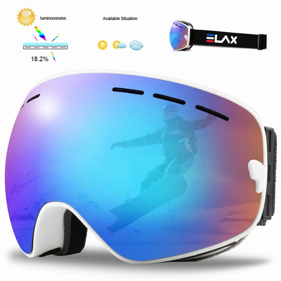 Double Layers Anti-Fog Ski Goggles