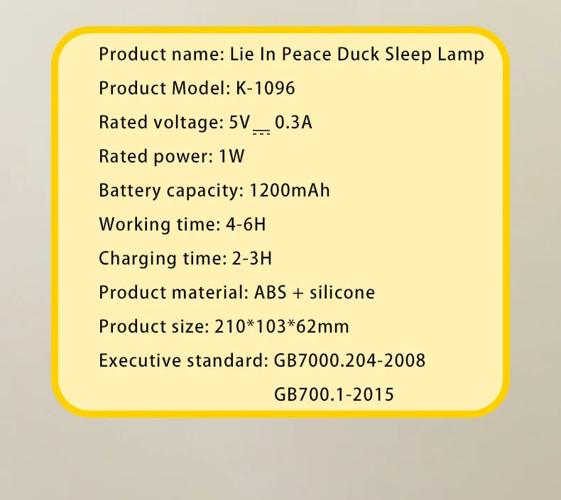 Duck Night Light | Silicone Night Light | shop71